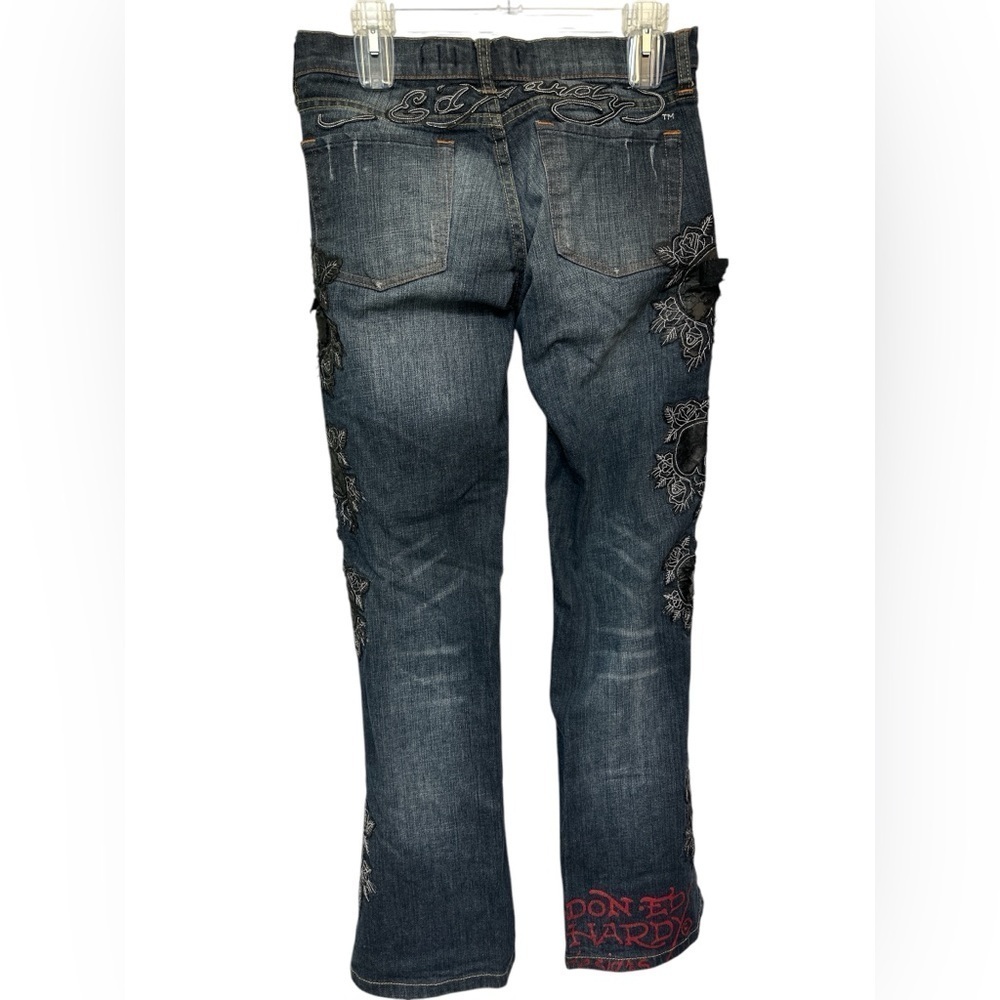 Vintage Ed Hardy skull embellished jeans - Picture 4 of 13